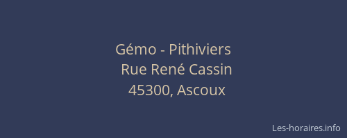 G&eacute;mo - Pithiviers