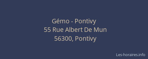 Gémo - Pontivy