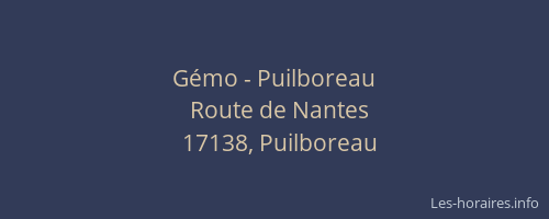 Gémo - Puilboreau