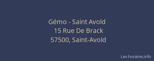 Gémo - Saint Avold