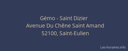 Gémo - Saint Dizier