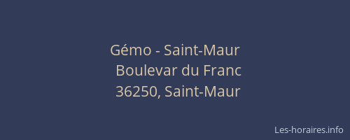 Gémo - Saint-Maur