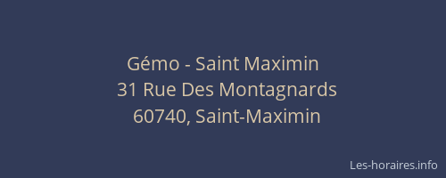 Gémo - Saint Maximin