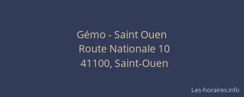 Gémo - Saint Ouen
