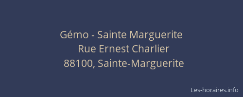 Gémo - Sainte Marguerite
