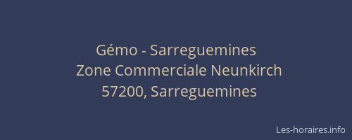 Gémo - Sarreguemines