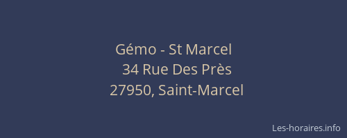 Gémo - St Marcel