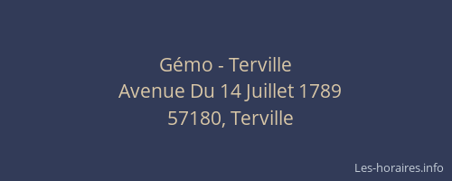 Gémo - Terville