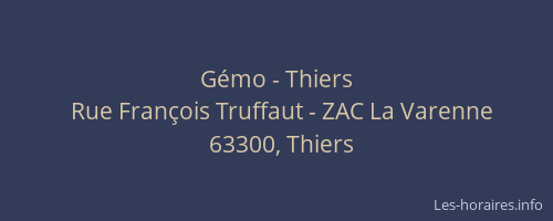 Gémo - Thiers