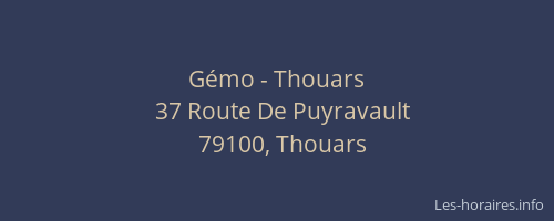 Gémo - Thouars