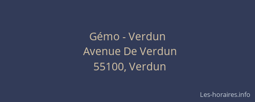 Gémo - Verdun