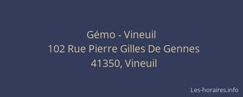 Gémo - Vineuil