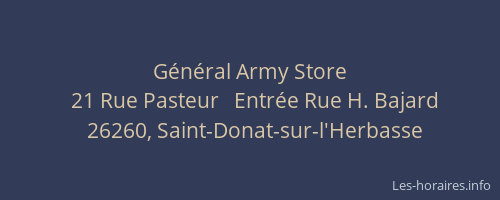 Général Army Store