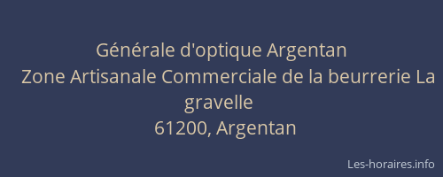 G&eacute;n&eacute;rale d'optique Argentan