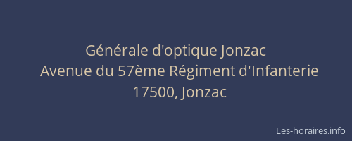Générale d'optique Jonzac