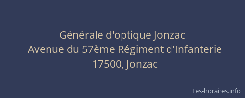 G&eacute;n&eacute;rale d'optique Jonzac