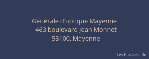 Générale d'optique Mayenne