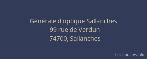 G&eacute;n&eacute;rale d'optique Sallanches