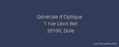 Générale d'Optique