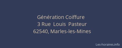 G&eacute;n&eacute;ration Coiffure