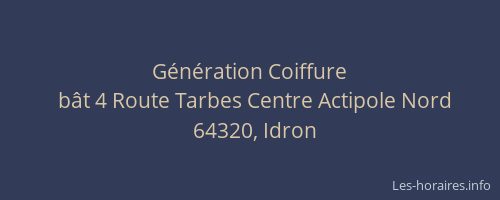 G&eacute;n&eacute;ration Coiffure