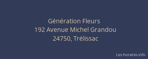 G&eacute;n&eacute;ration Fleurs