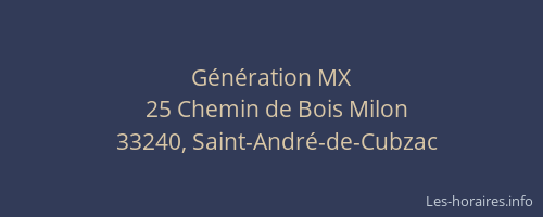 G&eacute;n&eacute;ration MX