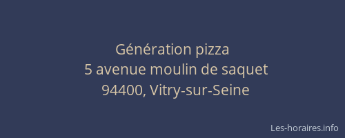 G&eacute;n&eacute;ration pizza