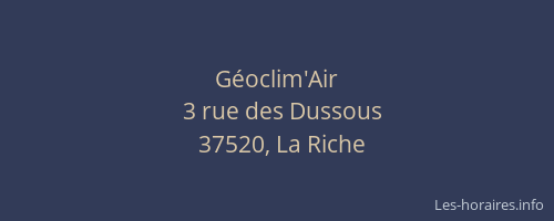 G&eacute;oclim'Air