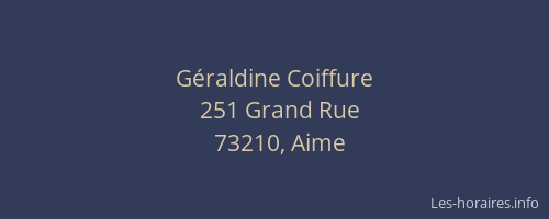 G&eacute;raldine Coiffure