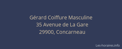 Gérard Coiffure Masculine