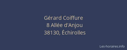 G&eacute;rard Coiffure
