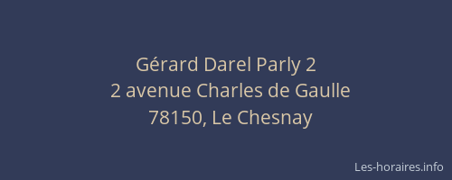 Gérard Darel Parly 2