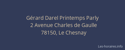 Gérard Darel Printemps Parly