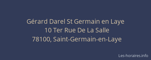 G&eacute;rard Darel St Germain en Laye