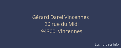 G&eacute;rard Darel Vincennes