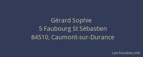 Gérard Sophie