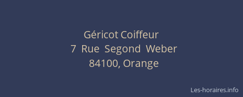 G&eacute;ricot Coiffeur