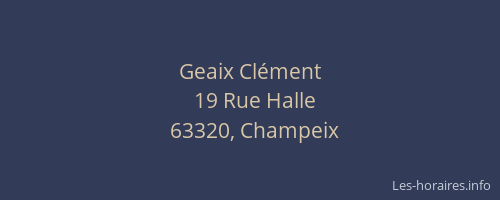 Geaix Clément