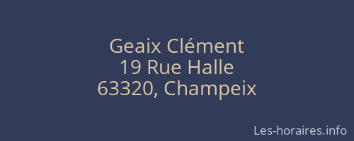 Geaix Clément