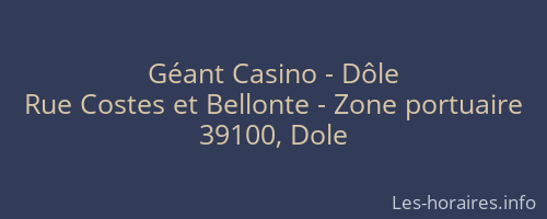 Géant Casino - Dôle