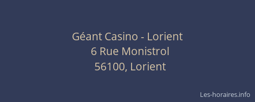 Géant Casino - Lorient