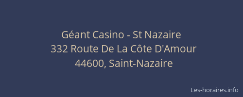 Géant Casino - St Nazaire