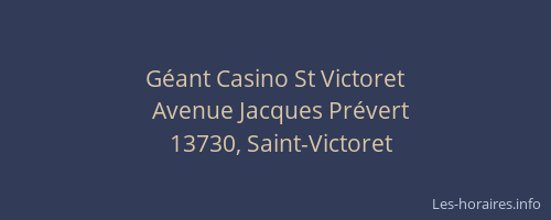 Géant Casino St Victoret