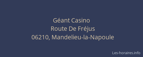 Géant Casino