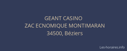 GEANT CASINO