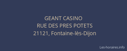 GEANT CASINO