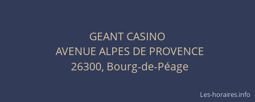 GEANT CASINO