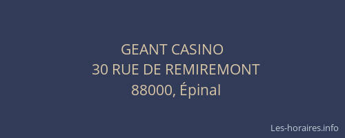 GEANT CASINO