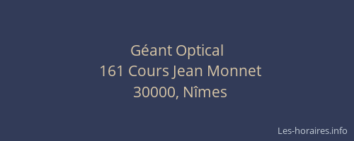 Géant Optical